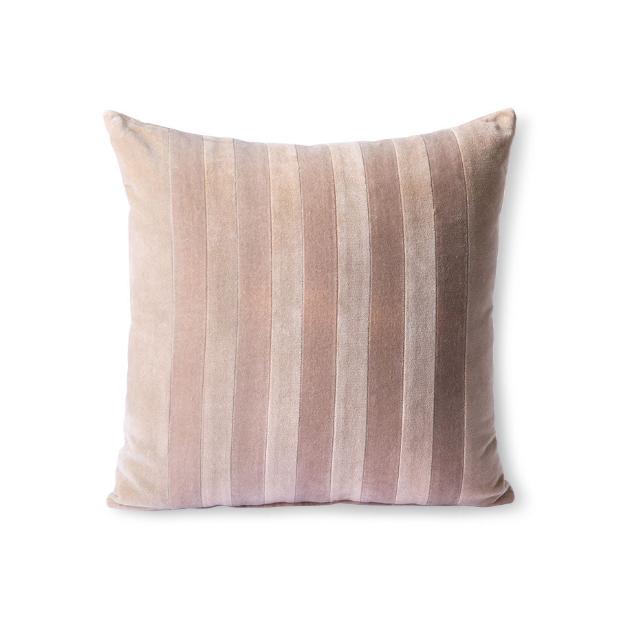 Striped Velvet Cushion